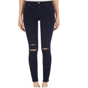 J Brand blue-black wash cropped jean